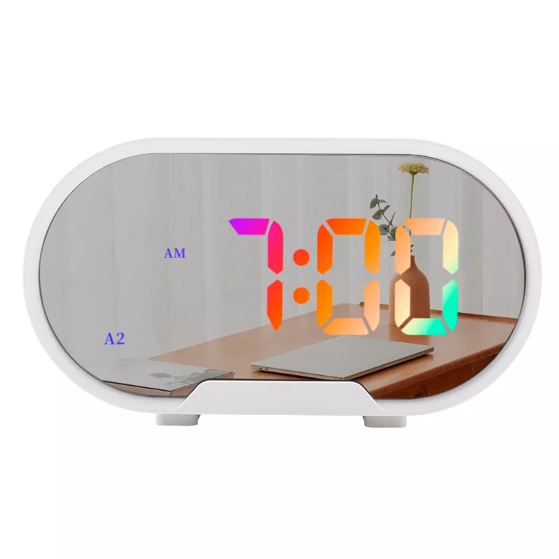 5.5 인치 LED 데스크 미러 RGB 알람 시계